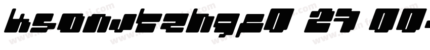 KSONJTZHGF0 27 00字体转换